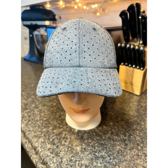 ZARA Grey Rhinestone Baseball Cap - Picture 11 of 11